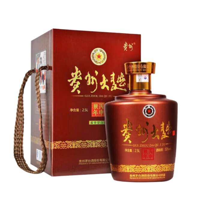 貴州大曲 生肖紀(jì)念酒 53度醬香型白酒 （2016年）貴州大曲猴年 25L（原箱）