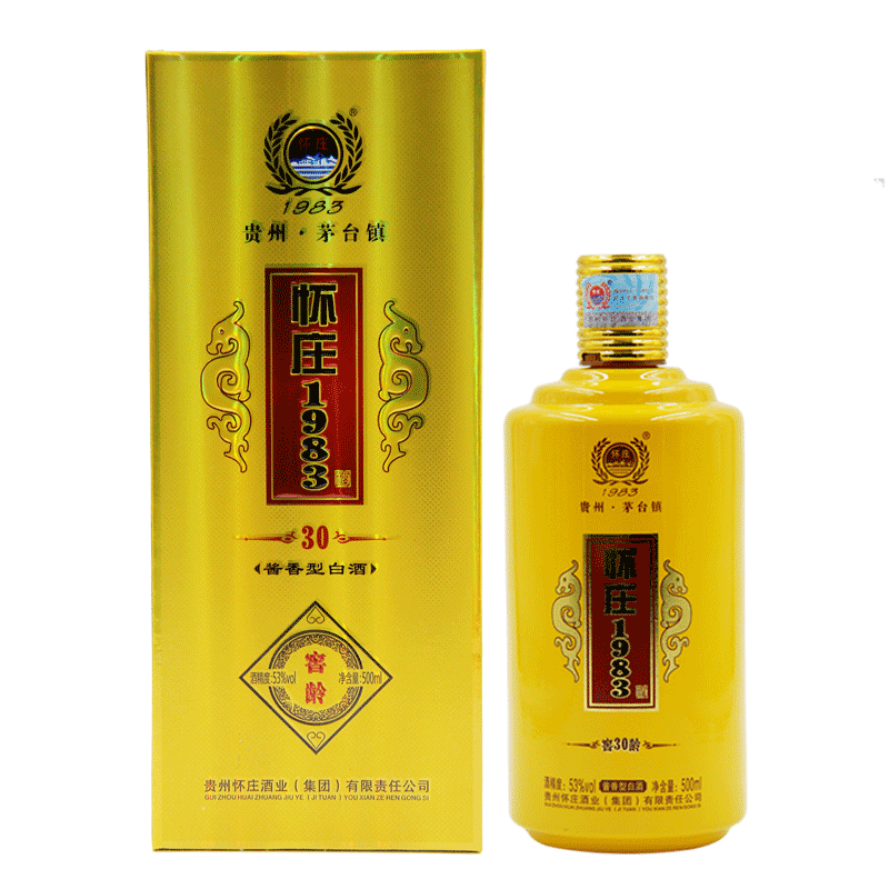 貴州茅臺鎮(zhèn)懷莊53度1983窖齡30醬香型500ml單瓶
