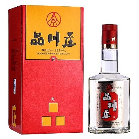 五糧液品川莊紅品口感濃香型38度白酒500ml單瓶裝