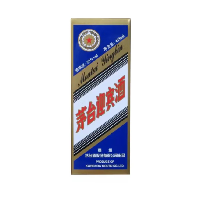 貴州茅臺迎賓酒藍(lán)色2018年53度醬香型425ML