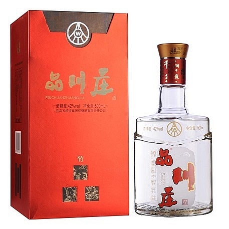 五糧液品川莊竹品口感濃香型42度白酒500ml單瓶裝