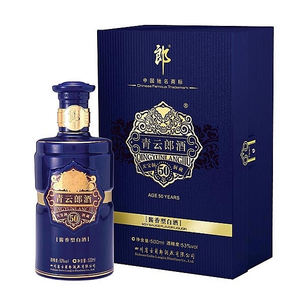 四川郎酒青云郎50年奢香藏品口感醬香型53度白酒500ml單瓶裝