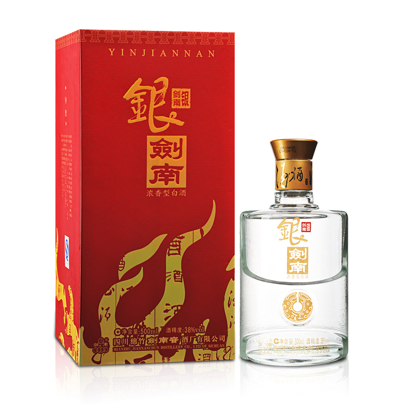 四川劍南春2012年銀劍南特釀口感濃香型38度白酒500ml單瓶裝