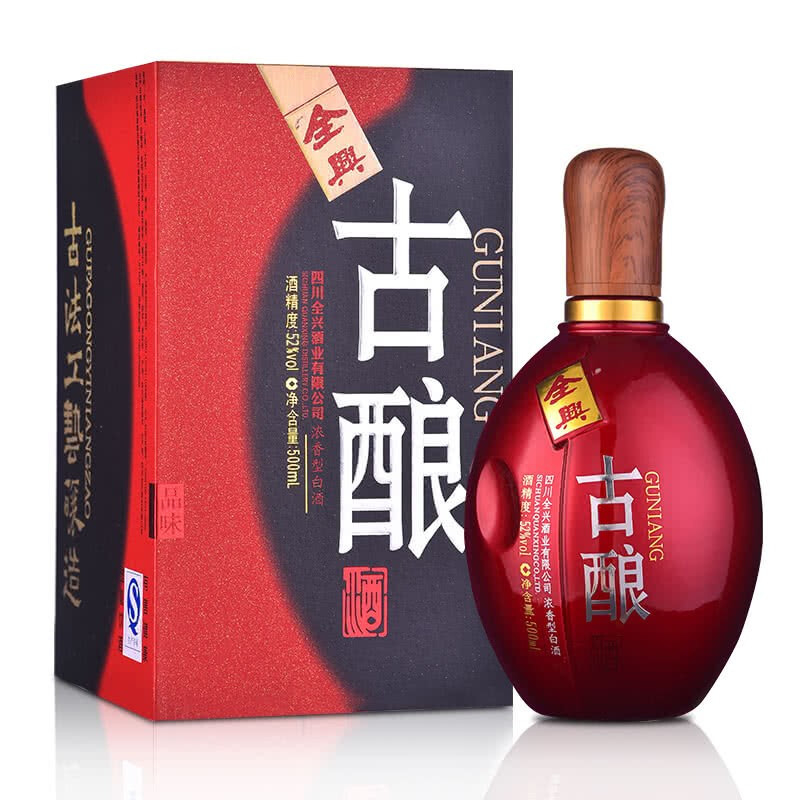 四川全興酒業(yè)古釀品味42度濃香型500ml單瓶裝