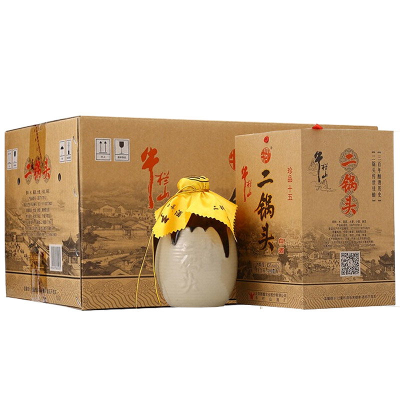 牛欄山酒業(yè)珍品十五二鍋頭45度清香型白酒400ml