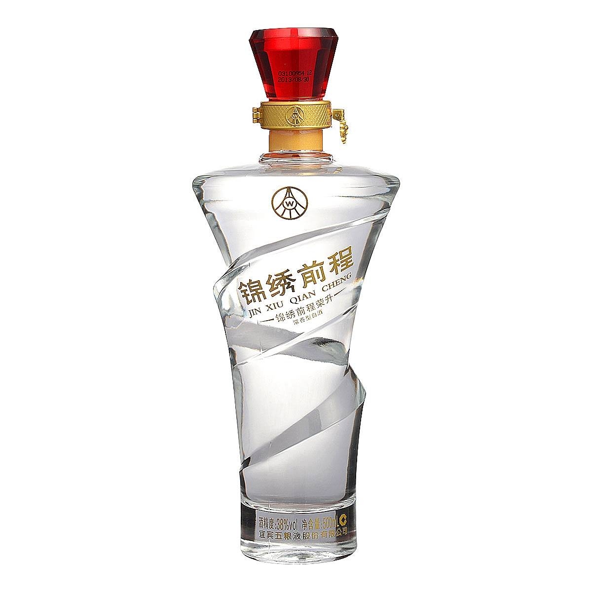 五糧液錦繡前程榮升口感濃香型38度白酒500ml單瓶裝