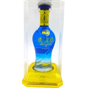四川郎酒集團貴賓郎酒水晶盒口感濃香型50度白酒500ml單瓶裝