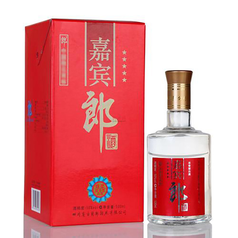 四川郎酒集團五星嘉賓郎口感濃香型38度白酒500ml單瓶裝