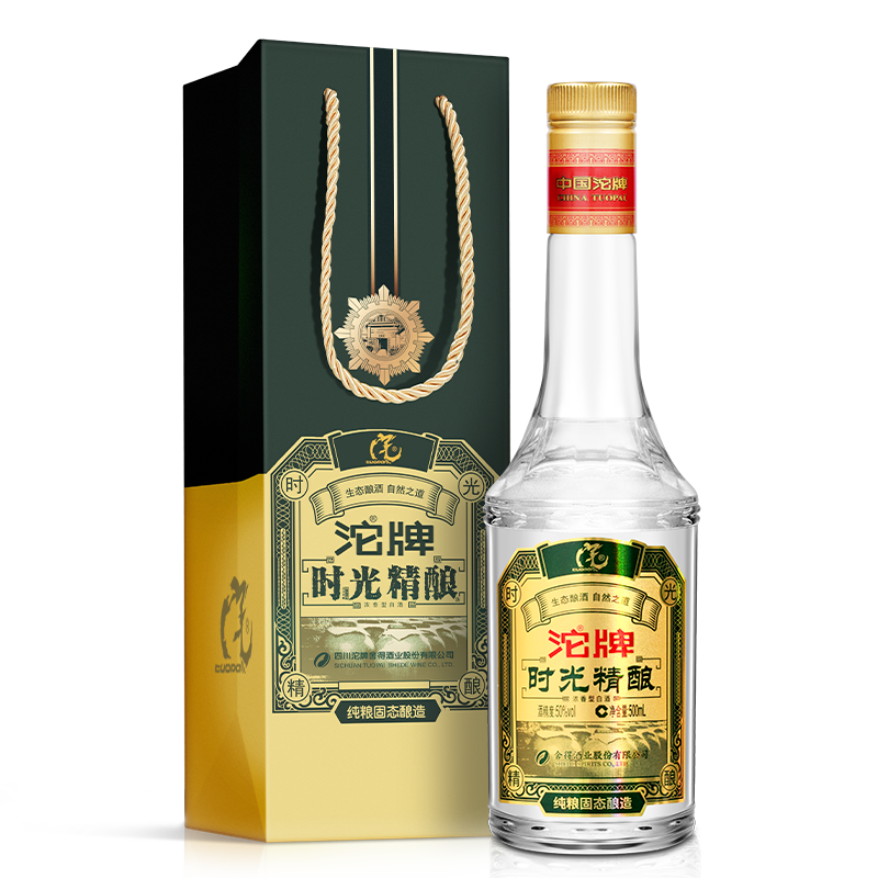 沱牌舍得酒時光精釀濃香型50度白酒500ml單瓶裝