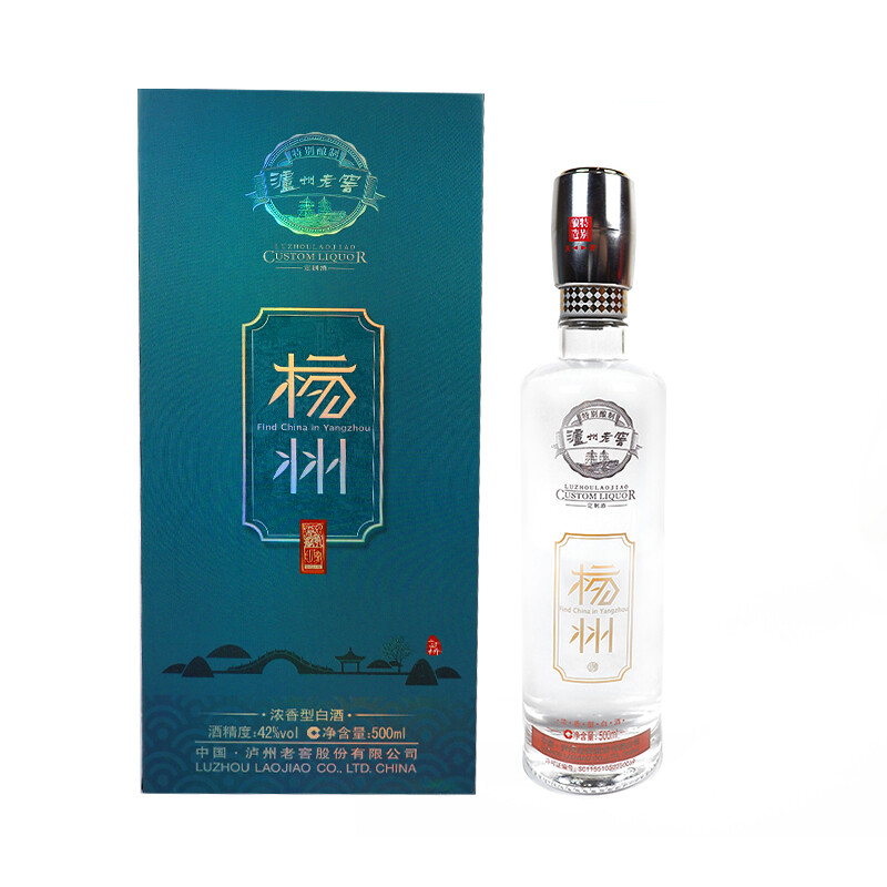 瀘州老窖楊州口感濃香型42度白酒500ml單瓶裝