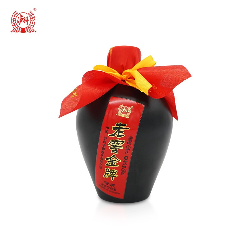 四川瀘州老窖老窖金牌壇燒口感濃香型52度白酒500ml壇裝