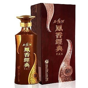 陜西西鳳酒鳳香經(jīng)典50年收藏版口感鳳香型55度白酒500ml單瓶裝