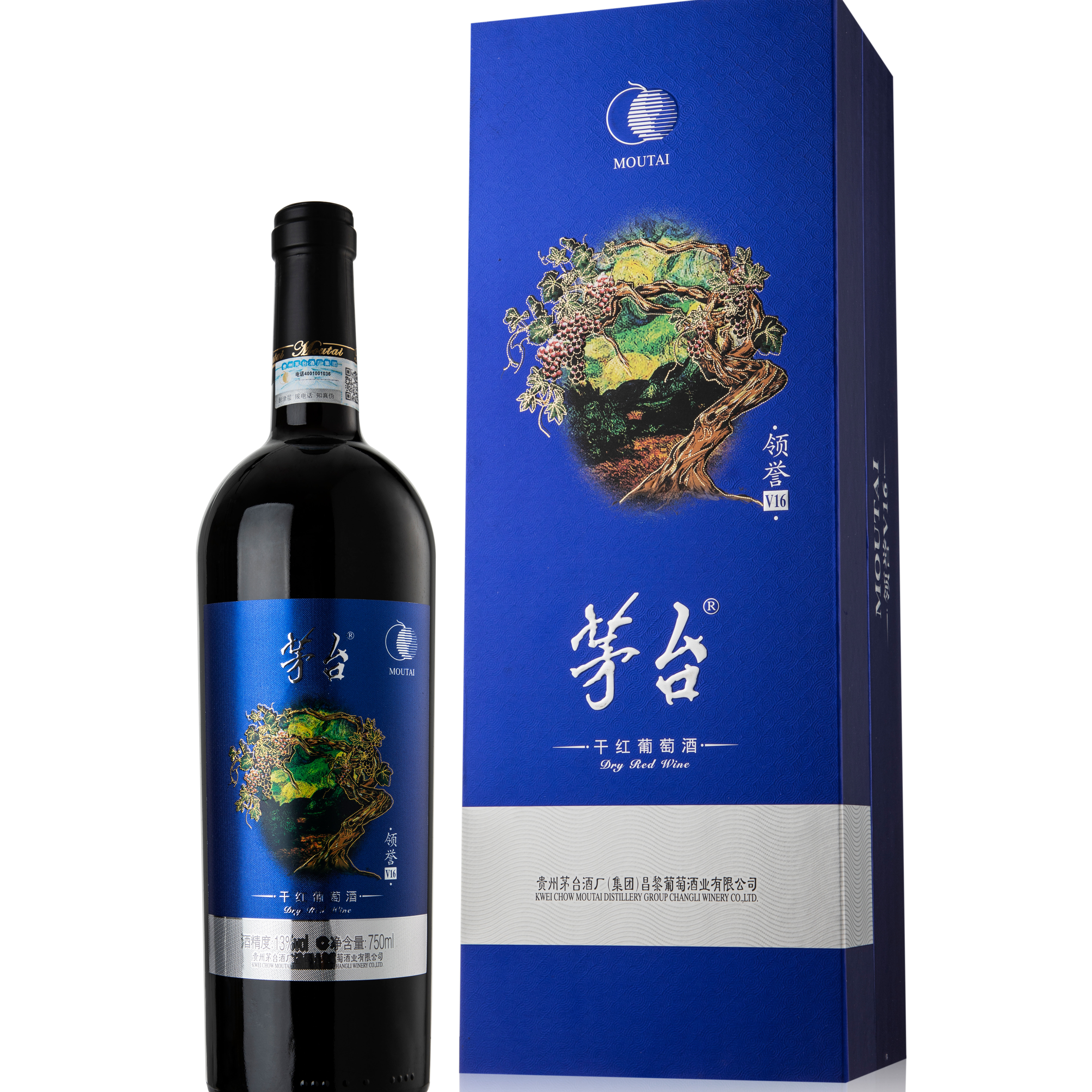 [A]贵州茅台集团领誉V16干红葡萄酒750ml单支装