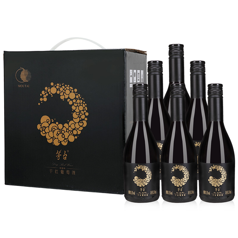 茅臺(tái)（MOUTAI）小玉龍13度赤霞珠干紅葡萄酒紅酒249ml