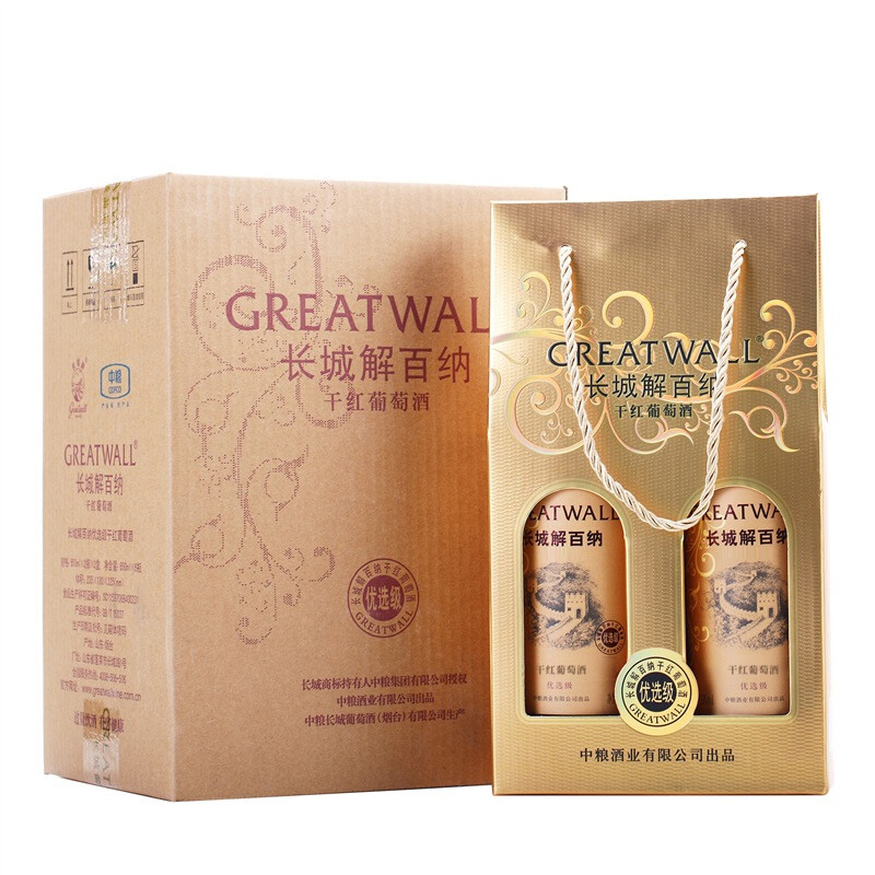 長城解百納優(yōu)選級13度干紅葡萄酒650ml