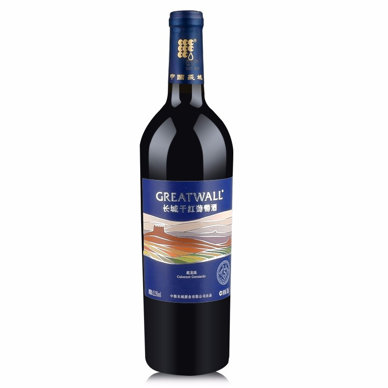 長城紅酒鉆石特選蛇龍珠干紅葡萄酒750ml單支裝