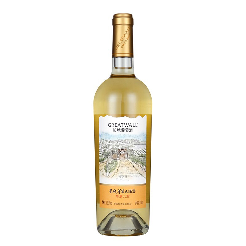 長城紅酒大酒窖九五霞多麗125度干白葡萄酒750ml