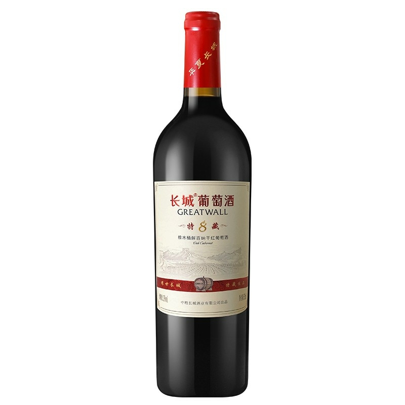 長城解百納耀世東方特藏8橡木桶13度干紅葡萄酒750ml