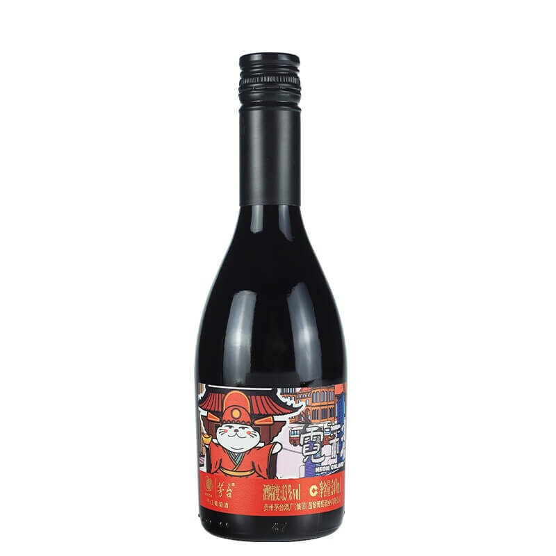 貴州茅臺紅酒霓彩赤霞珠干紅葡萄酒249ml單支裝