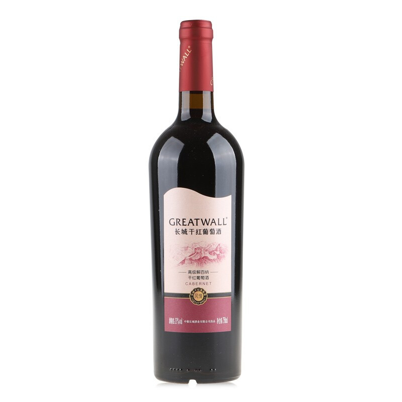 長城紅酒風(fēng)情高級(jí)解百納干紅葡萄酒750ml單支裝