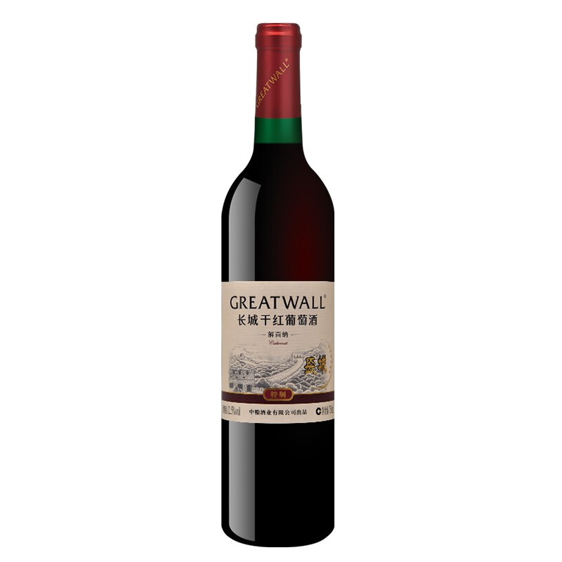 長(zhǎng)城紅酒特制解百納干紅葡萄酒750ml單支裝
