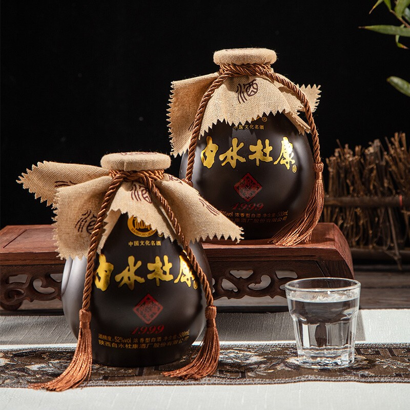 白水杜康窖藏原漿1999口感濃香型52度白酒500ml一壇裝