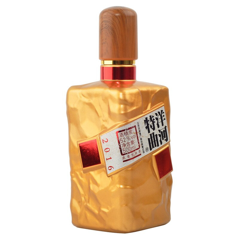 洋河特曲（珠光金）52度綿柔濃香型白酒500ml單瓶裝