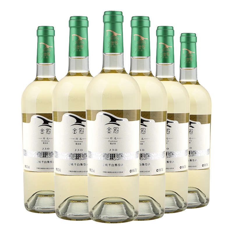 長城紅酒金冠特選霞多麗12度干白葡萄酒750ml