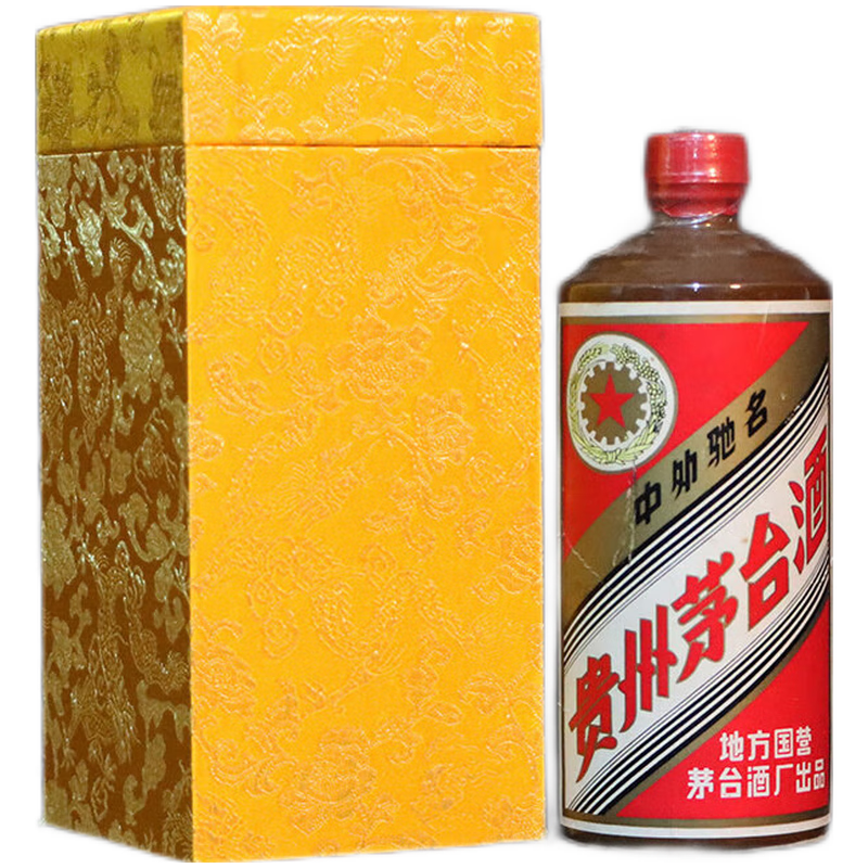 貴州茅臺(tái)集團(tuán)1985年-1986年五星茅臺(tái)黑醬口感醬香型53度白酒500ml單瓶裝