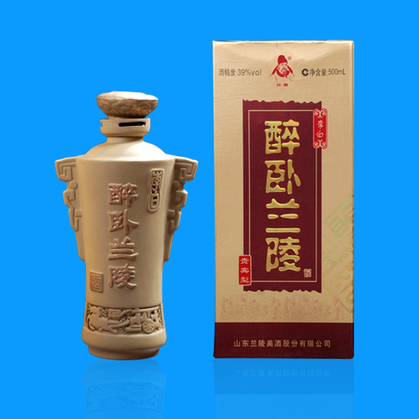 山東蘭陵美酒貴賓型醉臥蘭陵39度濃香型500ml單瓶裝
