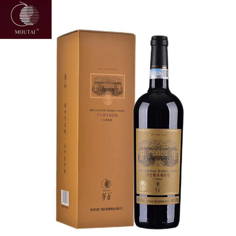 貴州茅臺(tái)橡木桶系列陳釀5干紅葡萄酒750ml單支裝