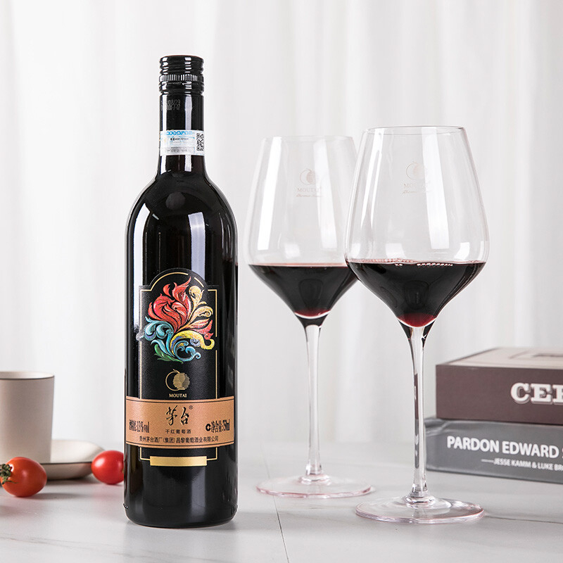 貴州茅臺紅酒彩鳳歡啼赤霞珠干紅葡萄酒750ml單支裝