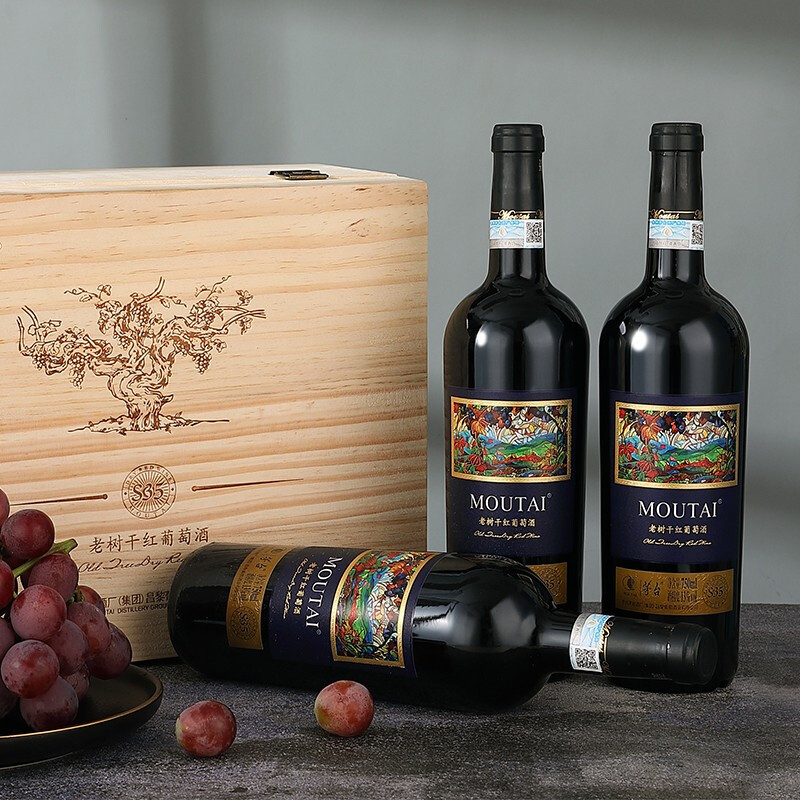 貴州茅臺(tái)老樹(shù)藤S35赤霞珠西拉美樂(lè)干紅葡萄酒750ml單支裝