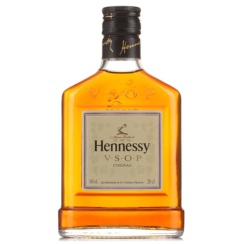 軒尼詩（Hennessy）洋酒40°度VSOP干邑白蘭地200ml單瓶裝