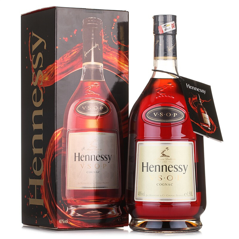 軒尼詩（Hennessy）洋酒40°度VSOP干邑白蘭地1500ml單瓶裝