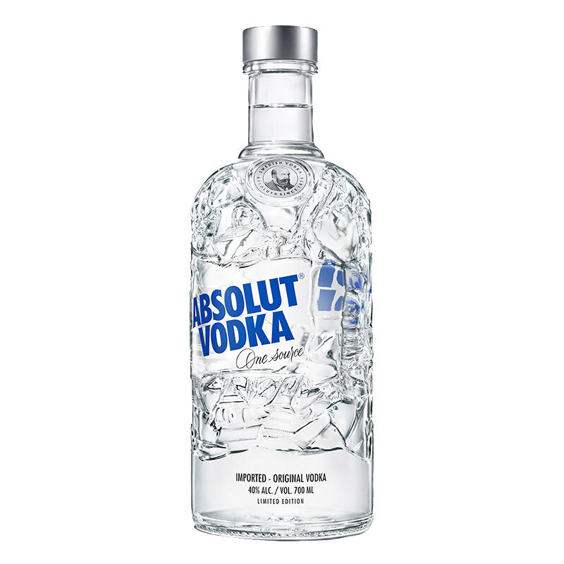 絕對(duì)伏特加（Absolut Vodka）洋酒原味伏特加重造限量版700ml單瓶裝