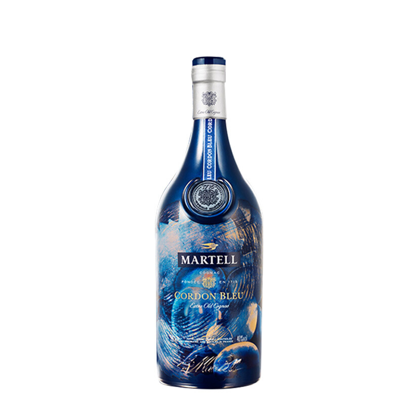 馬爹利（Martell）洋酒2019藍(lán)帶特別限定款干邑白蘭地700ml單瓶裝