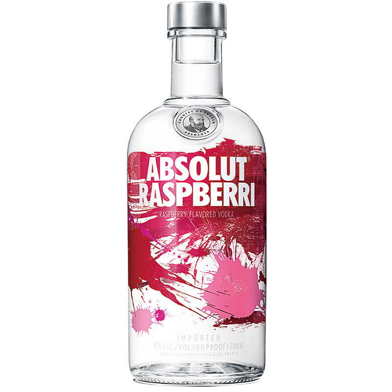 絕對(duì)伏特加（Absolut Vodka）洋酒覆盆莓味700ml單瓶裝