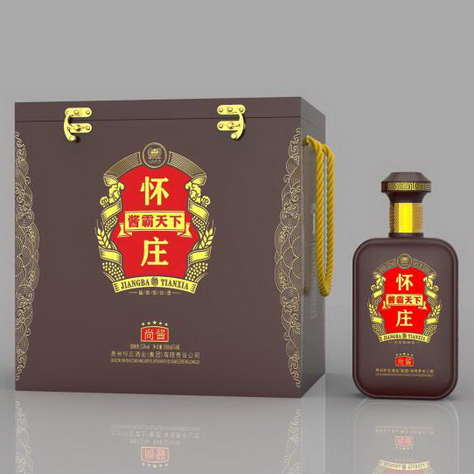 茅臺(tái)鎮(zhèn)懷莊醬霸天下尚醬53度醬香型500ml單瓶裝