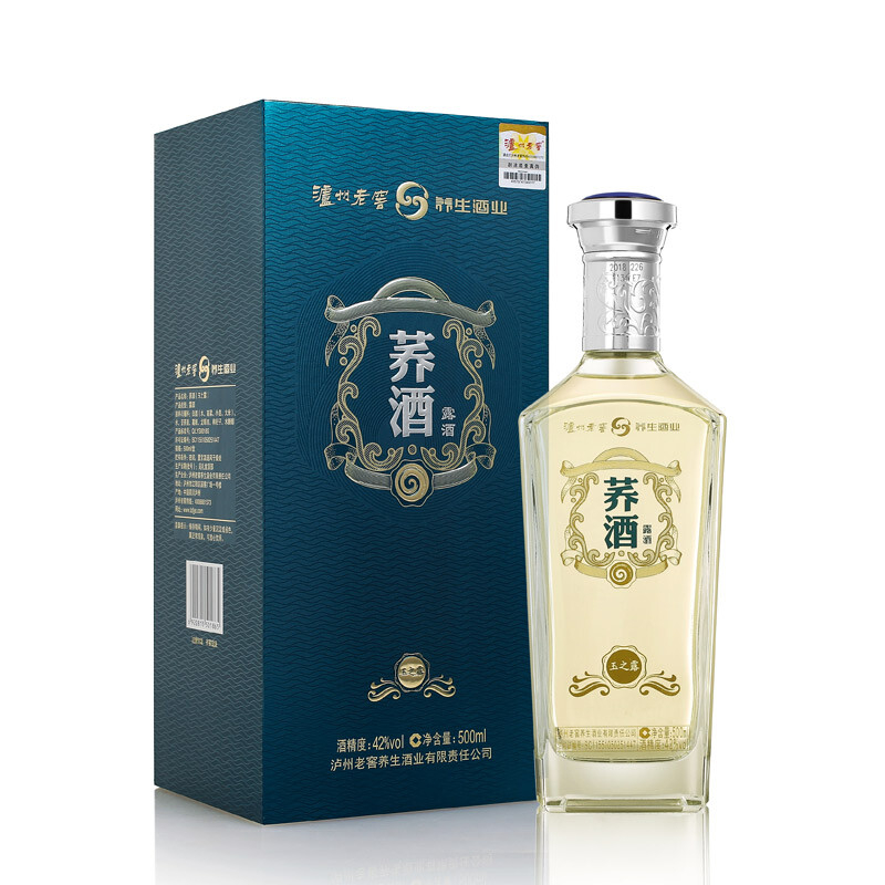 四川泸州老窖荞酒玉之露42度养生露酒500ml单瓶装