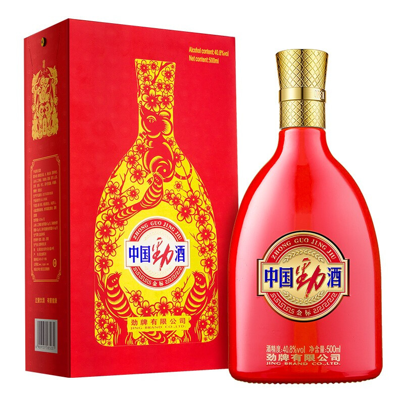勁牌中國勁酒·金標(biāo) 鼠年生肖408度500ml單瓶裝