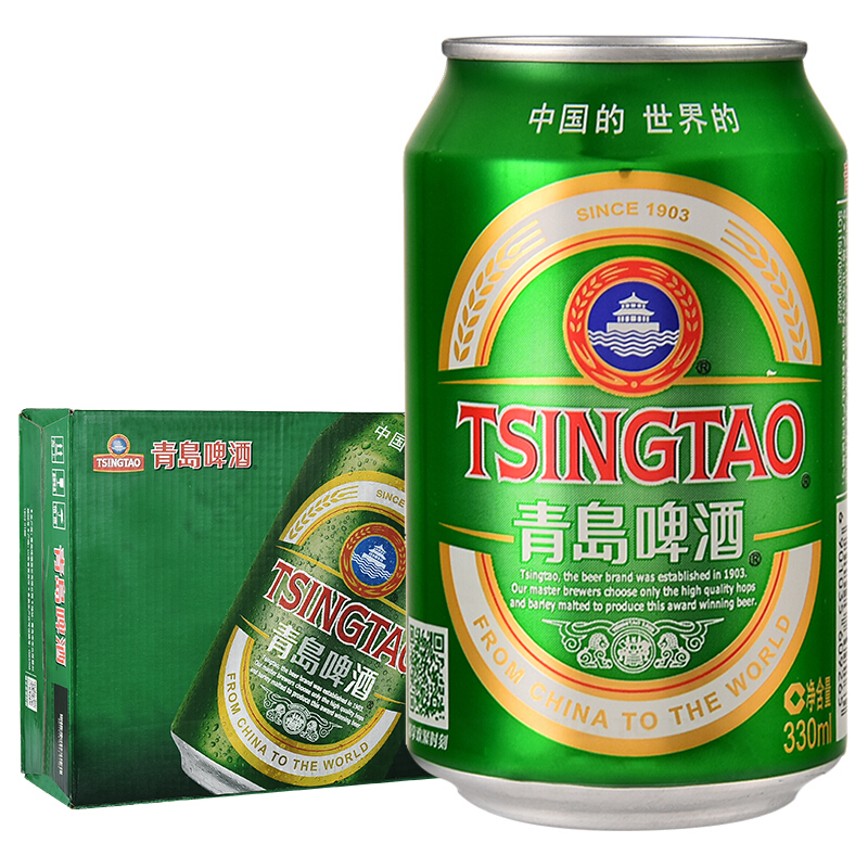 青島啤酒（Tsingtao）經(jīng)典11度330ml*24聽