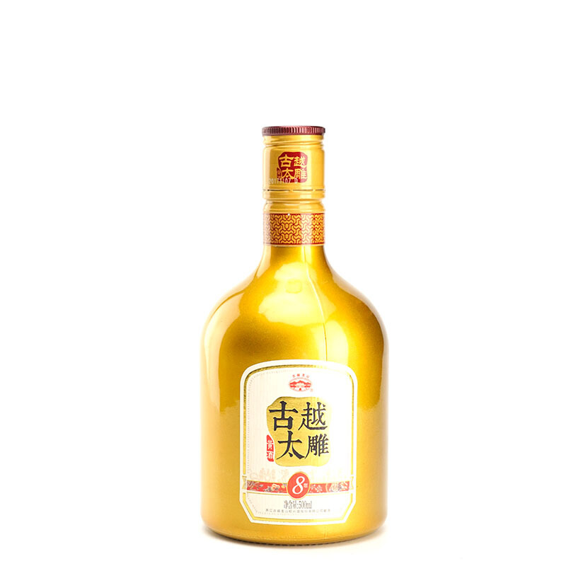 古越龍山太雕花雕酒八年半甜型黃酒500ml單瓶裝