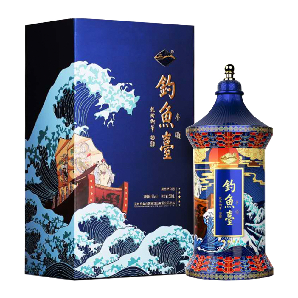 貴州釣魚臺豐順酒53度醬香型500ml單瓶裝