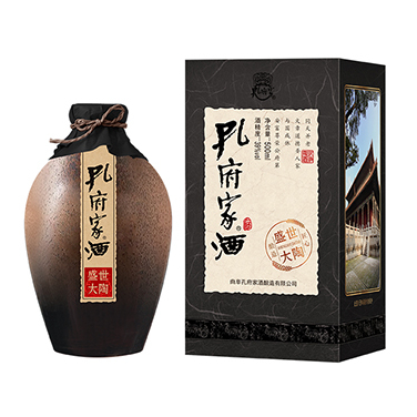 山東孔府家白酒新盛世大陶38度濃香型500ml單瓶裝