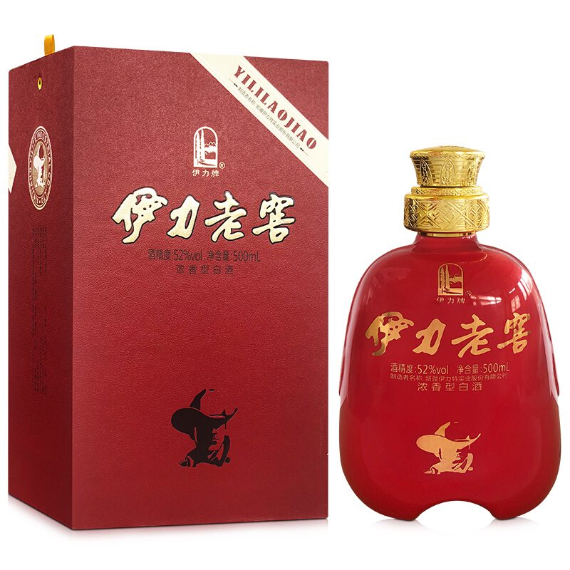 新疆伊力特2018年伊力老窖52度濃香型500ml單瓶裝