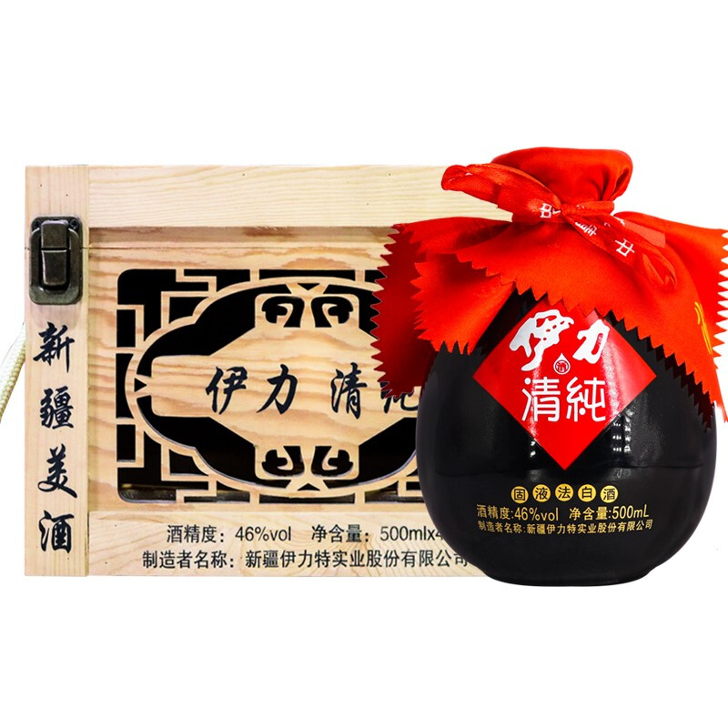新疆伊力伊力清純46度濃香型500ml單瓶裝