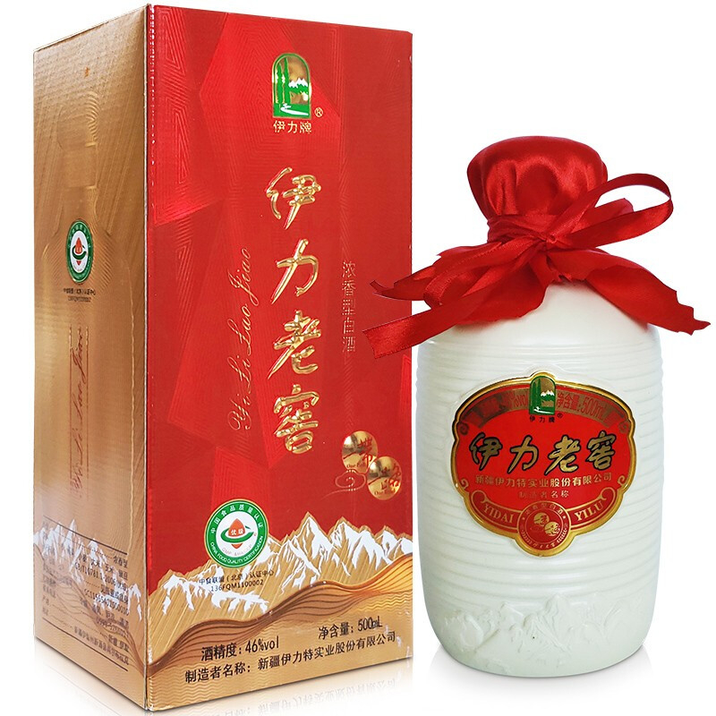 新疆伊力特老窖帶路版46度濃香型500ml單瓶裝