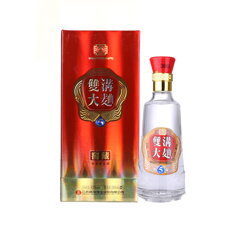 江蘇省雙溝酒大曲窖藏5年42度濃香型500ml單瓶裝