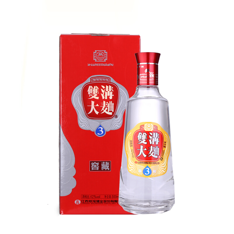 江蘇省雙溝酒大曲窖藏3年42度濃香型500ml單瓶裝